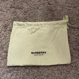 Burberry Pale Yellow Drawstring Dust Bag